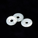 Shellstone Bead - Donut Round Smooth 20MM WHITE MOP