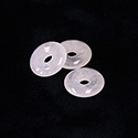 Gemstone Bead - Donut Round Smooth 20MM ROSE QUARTZ