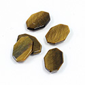 Gemstone Flat Top Straight Side Cabochon - Irregular Octagon 13x10MM TIGEREYE