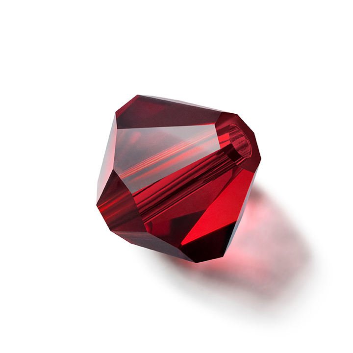 Preciosa Rondelle Bead Vivid Siam Cadmium Free Color