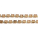 Empty Cup Chain for Bracelet by the Meter - ss24 - Approx. 136 settings per meter - RAW BRASS