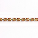 Empty Cup Chain for Necklace by the Meter - ss24 - Approx. 136 settings per meter - RAW BRASS