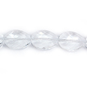 Chinese Cut Crystal Bead - Oval Twist 18x13MM CRYSTAL