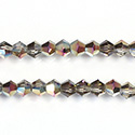 Chinese Cut Crystal Bead - Bicone 04x4MM ROSE TWILIGHT