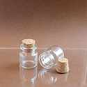 Glass Bottle with Cork Stopper 25x22MM 1 inch