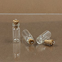 Glass Bottle with Cork Stopper & eye pin 10X24MM