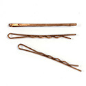 Metal Bobby Pin Flat 54MM Copper Coated Steel