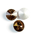 Cut Crystal Point Back Rivoli SS47 (10.5-10.9MM) SMOKE TOPAZ