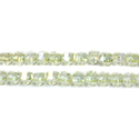 Chinese Cut Crystal Bead - Round Step Cut 04MM 1/2 Coated AB Yellow Transparent