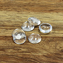 Glass Cabochon Unfoiled - Round 12MM CRYSTAL