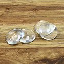 Glass Cabochon Unfoiled - Round 18MM CRYSTAL