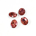 Cut Crystal Point Back Fancy Stone Foiled - Oval 10x8MM ROSE