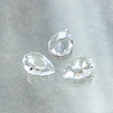 Cut Crystal Point Back Fancy Stone Unfoiled - Pear 18x13MM CRYSTAL
