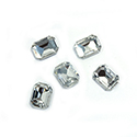 Cut Crystal Point Back Fancy Stone Foiled - Cushion Octagon 08x6MM CRYSTAL