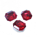 Cut Crystal Point Back Fancy Stone Foiled - Cushion Octagon 12x10MM SIAM RUBY