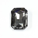 Cut Crystal Point Back Fancy Stone Foiled - Cushion Octagon 25x18MM BLACK DIAMOND