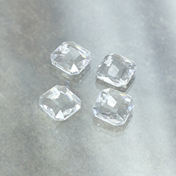 Cut Crystal Point Back Fancy Stone Unfoiled - Square Octagon 12MM CRYSTAL