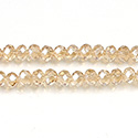 Chinese Cut Crystal Bead - Rondelle 03x4MM AMBER LUMI