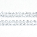 Chinese Cut Crystal Bead - Rondelle 03x4MM CRYSTAL