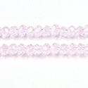 Chinese Cut Crystal Bead - Rondelle 03x4MM LT ROSE
