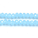 Chinese Cut Crystal Bead - Rondelle 03x4MM OPAL AQUA