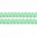 Chinese Cut Crystal Bead - Rondelle 03x4MM OPAL LT GREEN