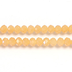 Chinese Cut Crystal Bead - Rondelle 03x4MM OPAL PEACH