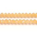 Chinese Cut Crystal Bead - Rondelle 03x4MM OPAL PEACH