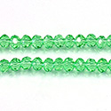 Chinese Cut Crystal Bead - Rondelle 03x4MM PERIDOT