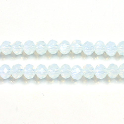 Chinese Cut Crystal Bead - Rondelle 03x4MM WHITE OPAL