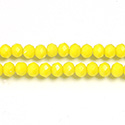 Chinese Cut Crystal Bead - Rondelle 03x4MM YELLOW