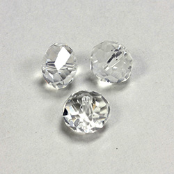 Chinese Cut Crystal Bead - Rondelle 04x6MM CRYSTAL