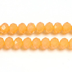Chinese Cut Crystal Bead - Rondelle 04x6MM OPAL PEACH