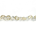 Chinese Cut Crystal Bead Side Drilled Chaton - Round 06MM YELLOW LUMI