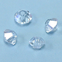 Chinese Cut Crystal Bead - Spacer 05x3MM CRYSTAL AB