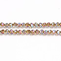 Chinese Cut Crystal Bead - Fancy 04MM CARNIVAL METALLIC Full Coated