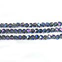 Chinese Cut Crystal Bead - Fancy 04MM CRYSTAL 1/2 BLUE/PURPLE MIX COATED