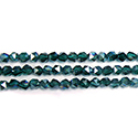 Chinese Cut Crystal Bead - Fancy 04MM ZIRCON LUMI Coated