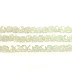 Chinese Cut Crystal Bead - Fancy Round 06MM TOPAZ OPAL