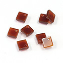 Gemstone Flat Back Flat Top Drilled - Square 06x6MM CORNELIAN