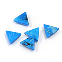 Gemstone Flat Back Flat Top Straight Side Stone - Triangle 10x10MM HOWLITE-TURQUOISE