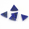 Gemstone Flat Back Flat Top Straight Side Stone - Triangle 10x10MM LAPIS LAZULI