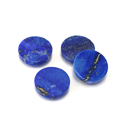 Gemstone Flat Back Flat Top Straight Side Stone - Round 12MM LAPIS LAZULI