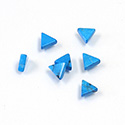 Gemstone Flat Back Flat Top Straight Side Stone - Triangle 06x6MM HOWLITE-TURQUOISE