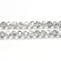 Chinese Cut Crystal Bead 32 Facet - Round 04MM CRYSTAL GREY