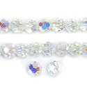 Chinese Cut Crystal Bead 32 Facet - Round 06MM CRYSTAL AB