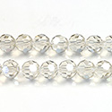 Chinese Cut Crystal Bead 32 Facet - Round 06MM CRYSTAL CHAMPAGNE