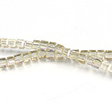 Chinese Cut Crystal Bead 30 Facet - Cube 02.5x2.5MM LT TOPAZ LUMI