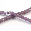 Chinese Cut Crystal Bead 30 Facet - Cube 02.5x2.5MM OPAL DK PURPLE