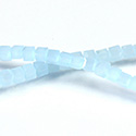 Chinese Cut Crystal Bead 30 Facet - Cube 02.5x2.5MM OPAL LT AQUA